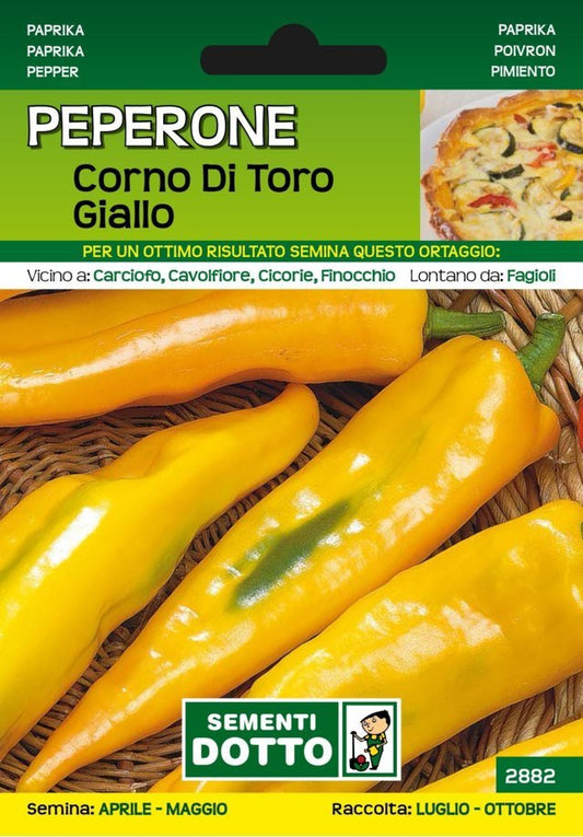 Peperone Corno di Toro Giallo