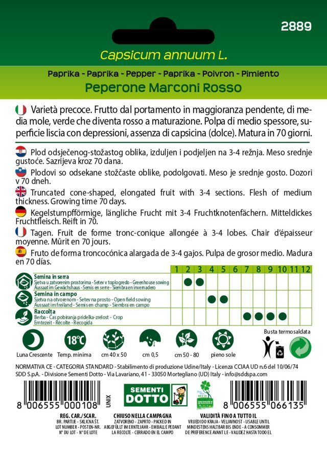 Peperone Marconi Rosso