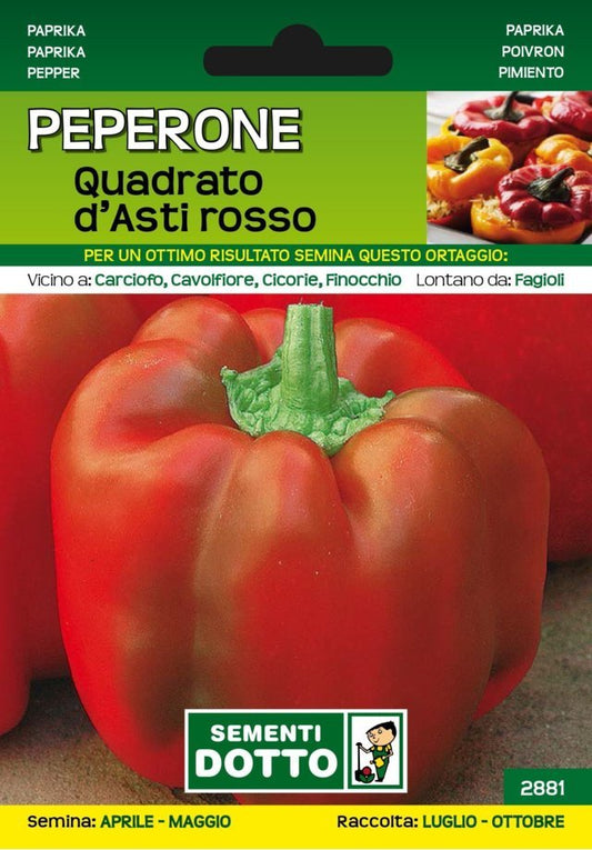 Peperone Quadrato d'Asti Rosso