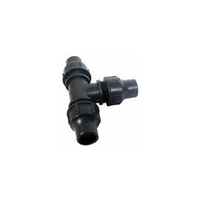 Raccordo a T per Tubo 16 mm a Compressione con Ghiera Busta da 2 pz