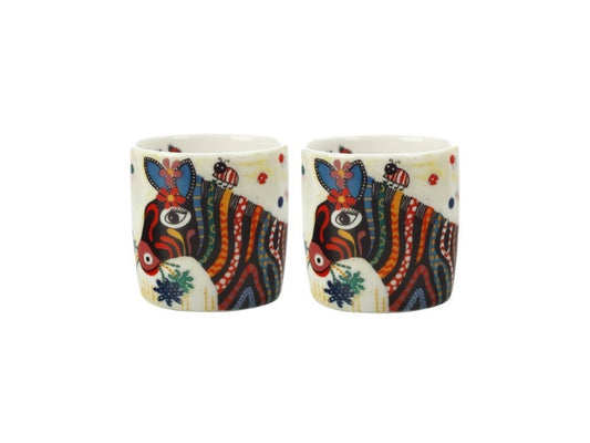 Set 2 Bicchierini da Caffè Smile Style Stripes 100 ml - Giardango