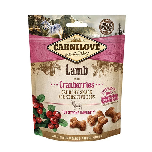 Carnilove Dog Snack con Agnello e Mirtilli Rossi 200 g