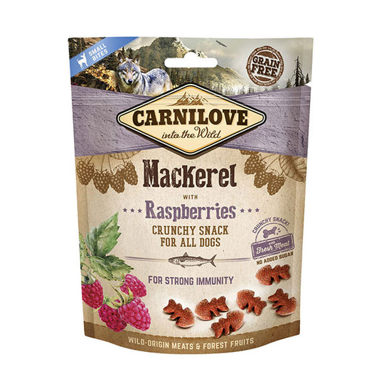 Carnilove Dog Snack con Sgombro e Lamponi 200 g