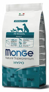 Monge Dog All Breeds Adult Hypo con salmone e tonno 12 kg  - Natural Superpremium
