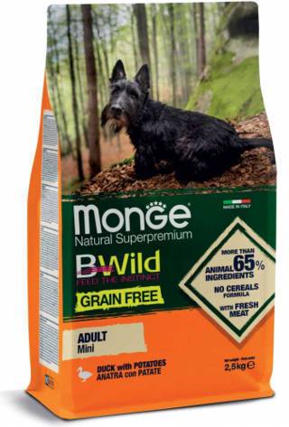 Monge Dog Bwild Mini Adult con anatra e patate 2.5 kg - Giardango