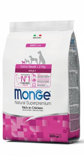 Monge Dog Extra Small Adult con pollo 3 kg - Natural Superpremium