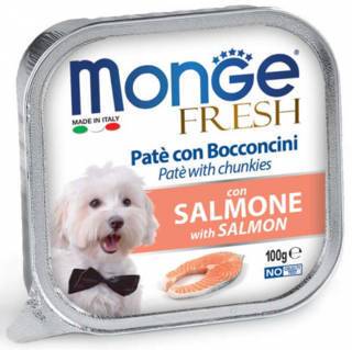 Monge Fresh Patè e Bocconcini con Salmone 100 g - Giardango