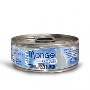Monge Jelly Filetti di Tonno con Pesce Bianco 80 g