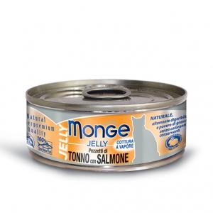 Monge Jelly Pezzetti di Tonno con Salmone 80 g
