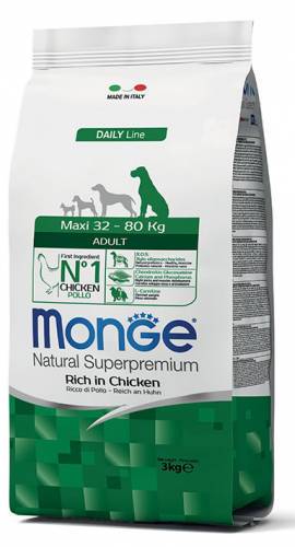 Monge Dog Maxi Adult con pollo 3 kg - Natural Superpremium
