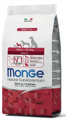 Monge Dog Mini Adult con pollo 3 kg - Natural Superpremium - Giardango