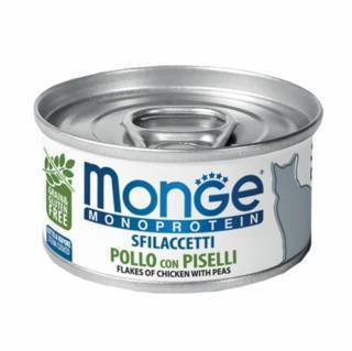 Monge Monopreteico Sfilaccetti con Pollo e Piselli 80 g - Giardango