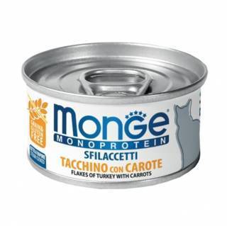 Monge Monopreteico Sfilaccetti con Tacchino e Carote 80 g - Giardango