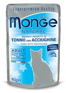 Monge Natural Pezzetti con Tonno e Acciughe 80 g