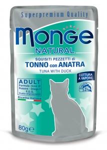 Monge Natural Pezzetti con Tonno e Anatra 80 g - Giardango