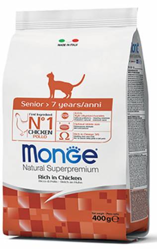 Monge Dog Senior con pollo 400 g - Natural Superpremium - Giardango