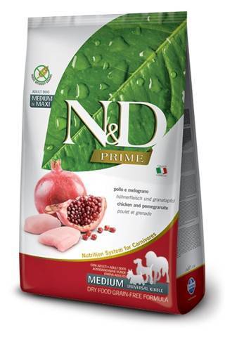 N&D Prime Medium e Maxi Adult con Pollo e Melograno 12 kg