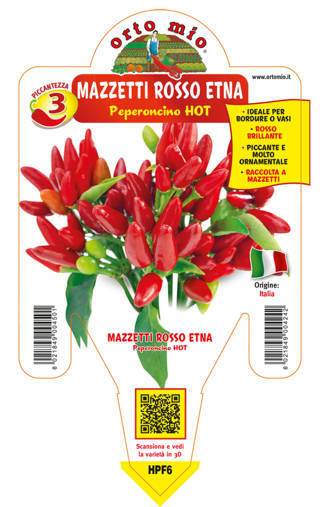 Peperoncino a mazzetti rosso Etna