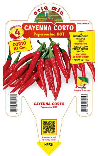 Peperoncino Cayenna corto