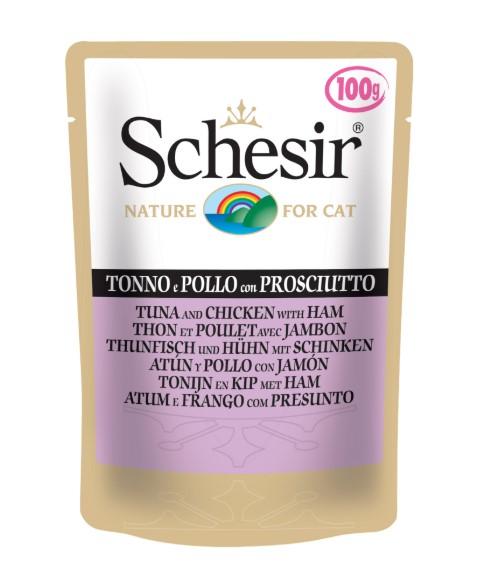 Schesir Adult con Tonno, Pollo e Prosciutto 100 g - Giardango