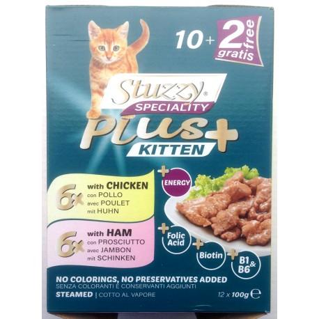 Stuzzy Speciality Multipack Kitten con Pollo e Prosciutto 10+2